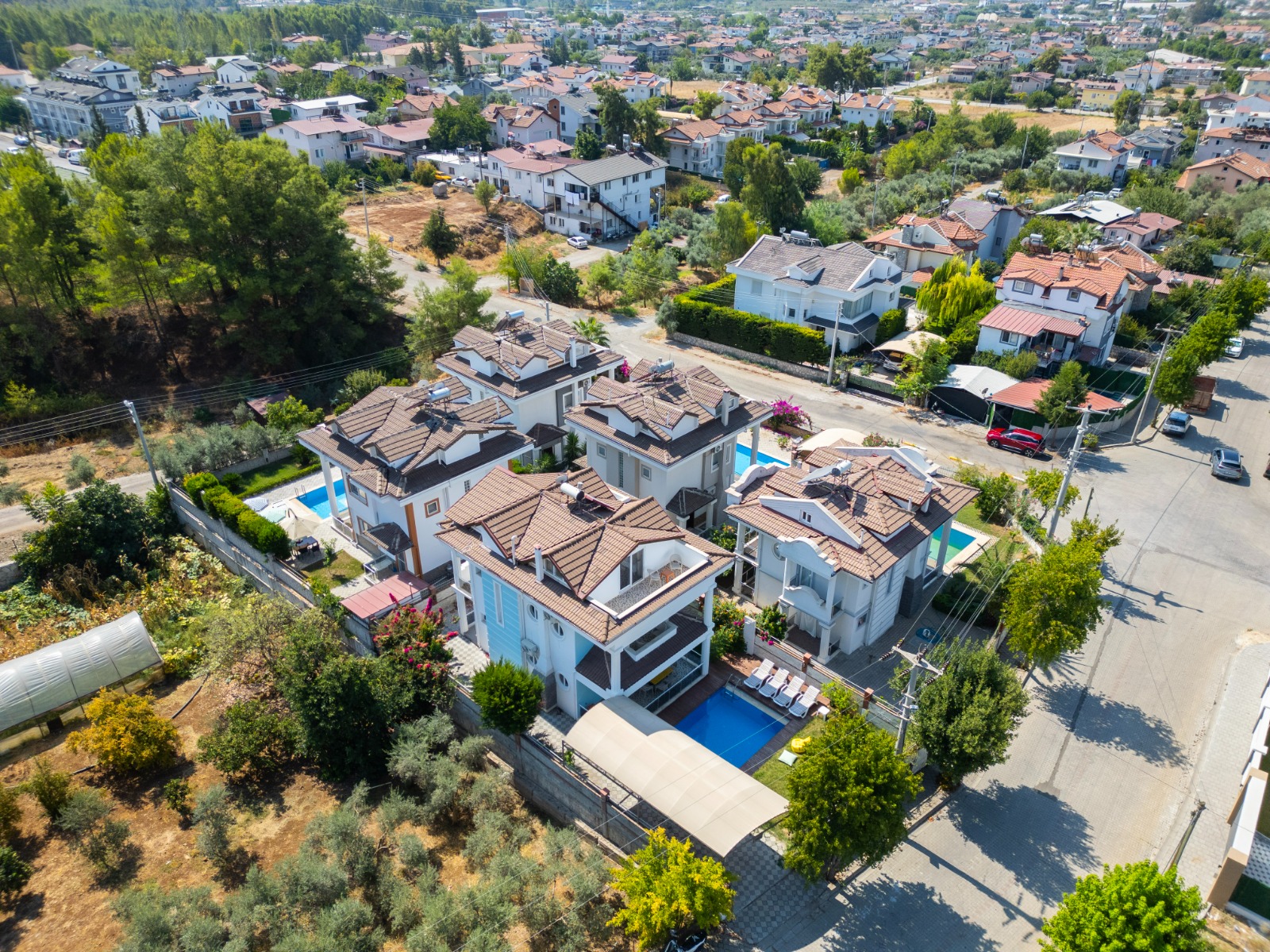 Fethiye Çiftlik'te Müstakil Havuzlu ve Bahçeli Kiralık Lüks Villa